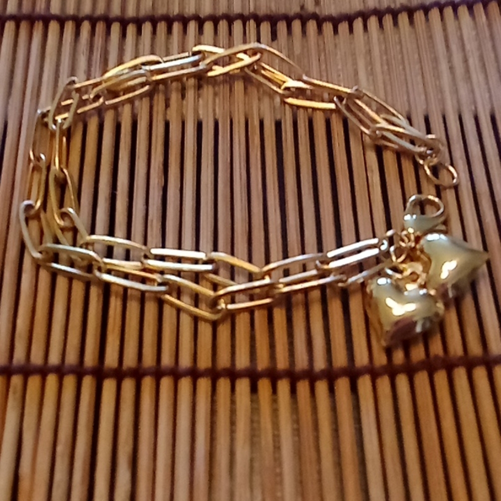 GONE - See Photos: PaperClip Charm Bracelet